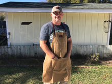 Load image into Gallery viewer, JPB Pitmaster&#39;s Apron with leather patch