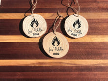 Load image into Gallery viewer, JPB logo wooden christmas ornament