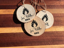 Load image into Gallery viewer, JPB logo wooden christmas ornament